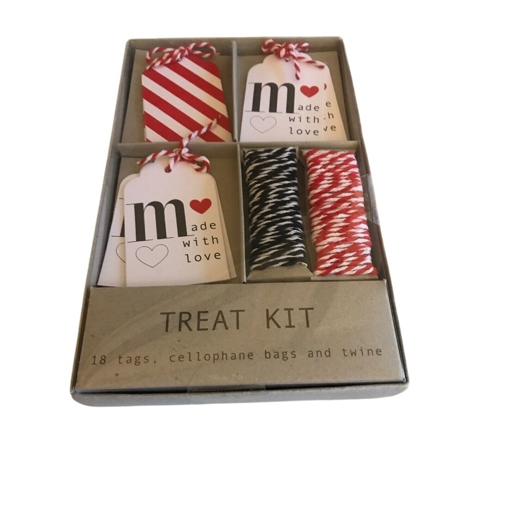 Meri Meri‎ Treat Kit With 18 Tags Cellophane Bags & Twine Gift Packaging Set